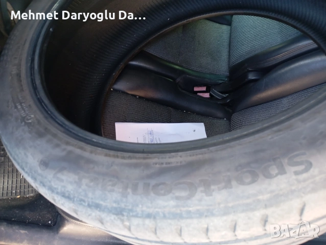 Continental sport contact 7 Летни гуми на 2 сезона и малко км, снимка 5 - Гуми и джанти - 54135871