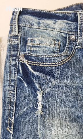 Детски дънки SILVER за момиченце 10 год., снимка 3 - Детски панталони и дънки - 52068352