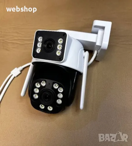 LYLU Двойна Smart WiFi безжична IP 6 mpx камера последен модел 2024 година с FULL-HD видеозаснемaне