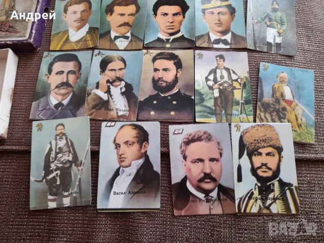 Стари карти за игра Нашите Възрожденци #3, снимка 4 - Други ценни предмети - 47764655