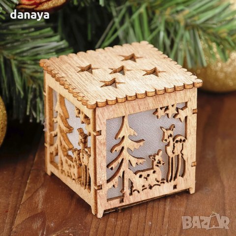 2490 Светеща коледна играчка с LED светлина, 7см