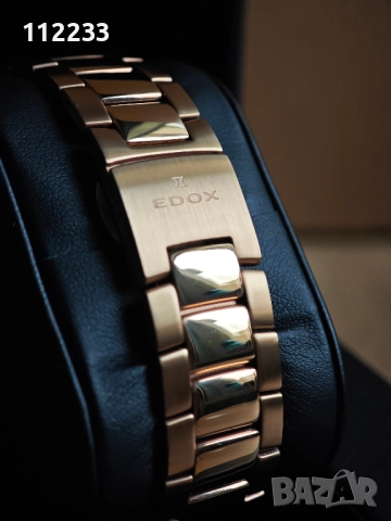 EDOX Les Bemonts Ultra Slim Automatic Rose Gold, снимка 8 - Мъжки - 52678944