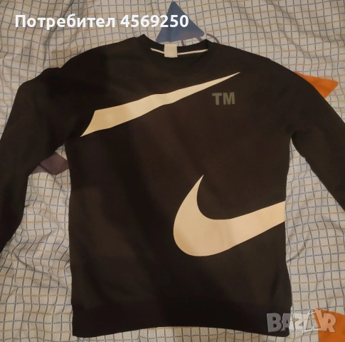 Мъжка черна блуза Nike TM - без забележки 