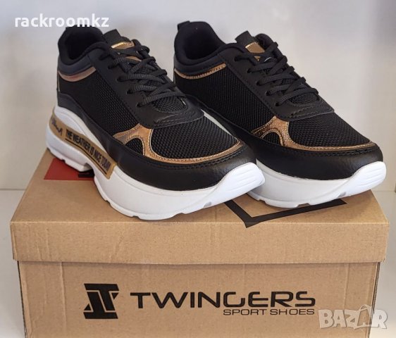 Дамски маратонки с олекотено ходило в черен цвят 1 112 025, снимка 2 - Маратонки - 39929580