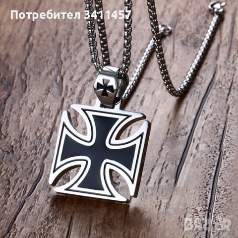 ЛАНЧЕ МАЛТИЙСКИ КРЪСТ, снимка 2 - Колиета, медальони, синджири - 39980418