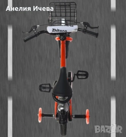 Детски велосипед с противоплъзгащи се гуми и светещи помощни колела , снимка 4 - Велосипеди - 50947895