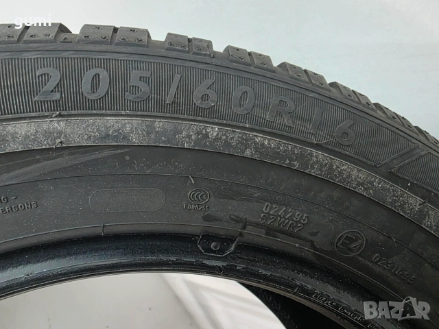 2бр зимни гуми 205/60/16 DUNLOP L05536 , снимка 4 - Гуми и джанти - 54262724