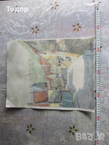 Стара рисувана картина 1946 