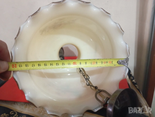 Винтидж полилей,лампа за таван, снимка 4 - Полилеи - 54016173