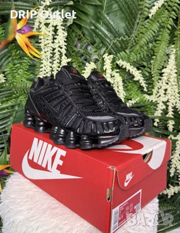 !НОВИ! Nike Shox TL | Triple Black | + КУТИЯ, снимка 3 - Маратонки - 54167980