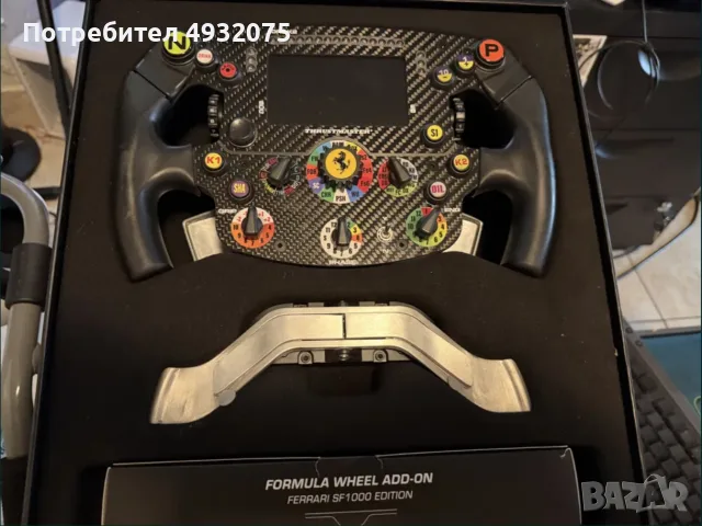 волан + педали Thrusmaster за симулатор, снимка 2 - Джойстици и геймпадове - 55837959