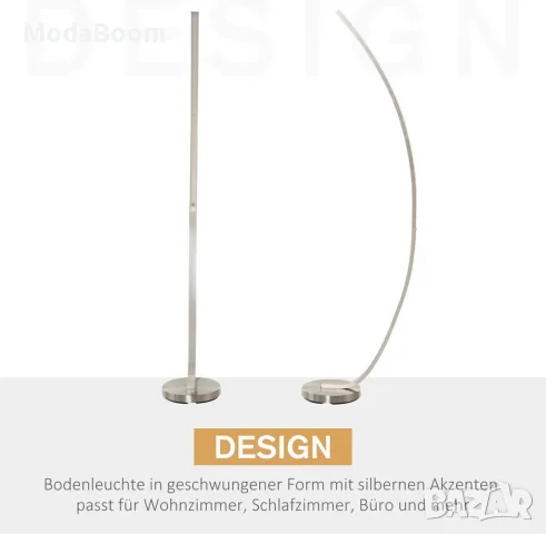 Модерна подова лампа с LED и сензорен димер, снимка 5 - Лед осветление - 48905131