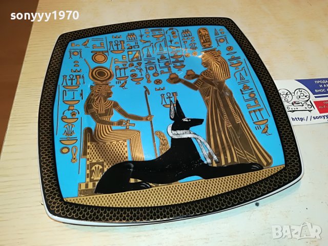 FATHI MAHMOUT MADE IN EGYPT-2-ЧИНИЯ 21СМ-0403231929, снимка 2 - Антикварни и старинни предмети - 39885743