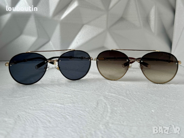 Balmain висок клас 1:1 кръгли слънчеви очила мъжки дамски унисекс, снимка 10 - Слънчеви и диоптрични очила - 44913841