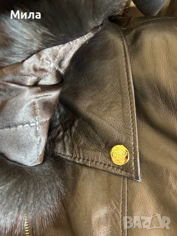 Стилно зимно яке Pinko естествена кожа, снимка 12 - Якета - 48109740