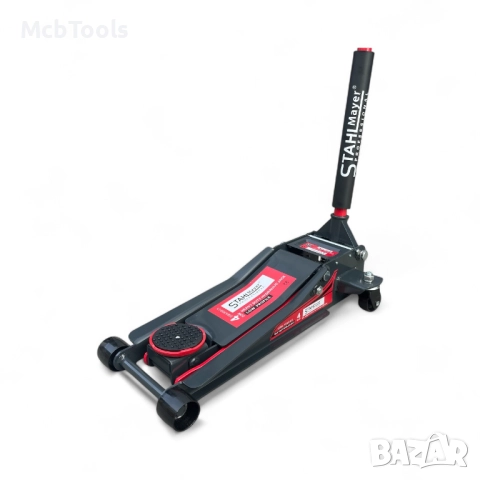 Нископрофилен крик крокодил 4 тона с 2 помпи STAHLMAYER-XL 83-505мм, снимка 3 - Други инструменти - 46004968