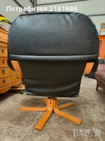 Кресло от естествена кожа , снимка 4 - Дивани и мека мебел - 54183611