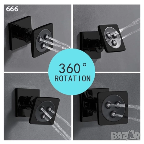 Регулируема въртяща се душ глава, снимка 6 - Други стоки за дома - 52938815