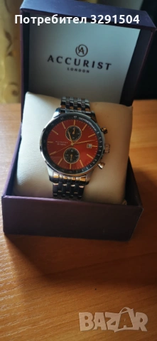 Accurist часовник идеално състояние , снимка 3 - Мъжки - 53968633