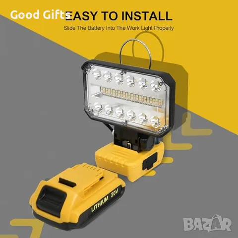 Безжичен акумулаторен LED прожектор 18V / 2900LM, W8106, снимка 2 - Други инструменти - 50206213