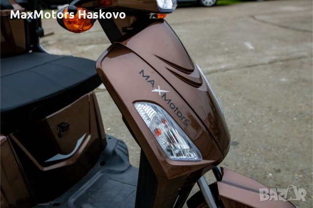 НОВА Електрическа Триколка Max Motors 1000W FM1-LUX BROWN, снимка 6 - Мотоциклети и мототехника - 30153680