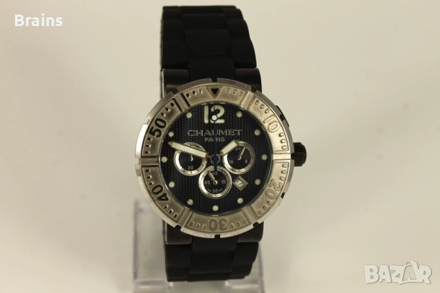 НОВ Мъжки Луксозен Кварцов Хронограф CHAUMET PARIS, снимка 2 - Мъжки - 52524687