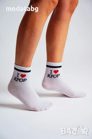 Спортен ластик с надпис "I LOVE K-POP"