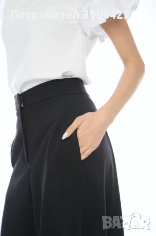 Дамски Панталон Zelinda - Черен, снимка 3 - Панталони - 49723963