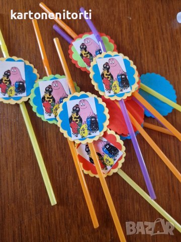 Тематична украса с Барбарони шапки банер надпис свирки, снимка 3 - Други услуги - 37832376