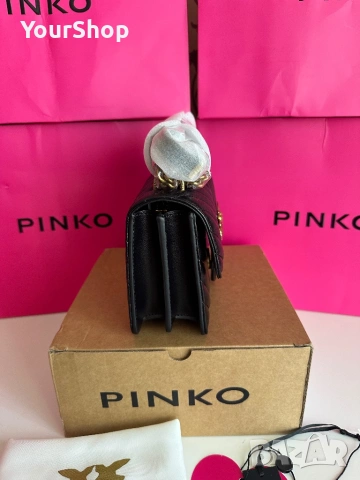 PINKO Small Chevron Love Bag One – оригинална чанта | НОВА, снимка 4 - Чанти - 54048299