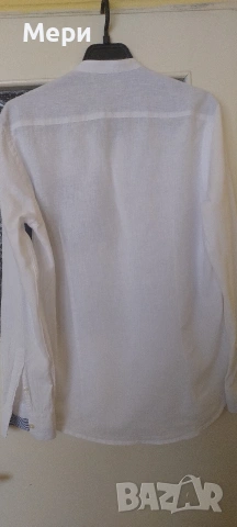 Мъжка ленена риза, снимка 3 - Ризи - 53887959