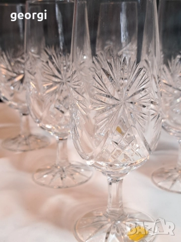 немски кристални чаши оловен кристал 29/1, снимка 2 - Чаши - 52027128