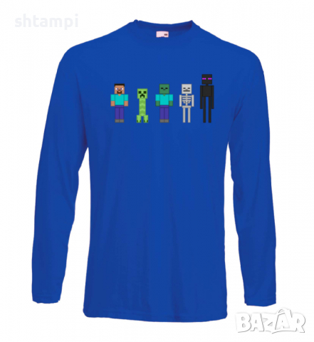 Мъжка тениска майнкрафт Minecraft 7,Minecraft,Игра,Забавление,подарък,Изненада,Рожден Ден.