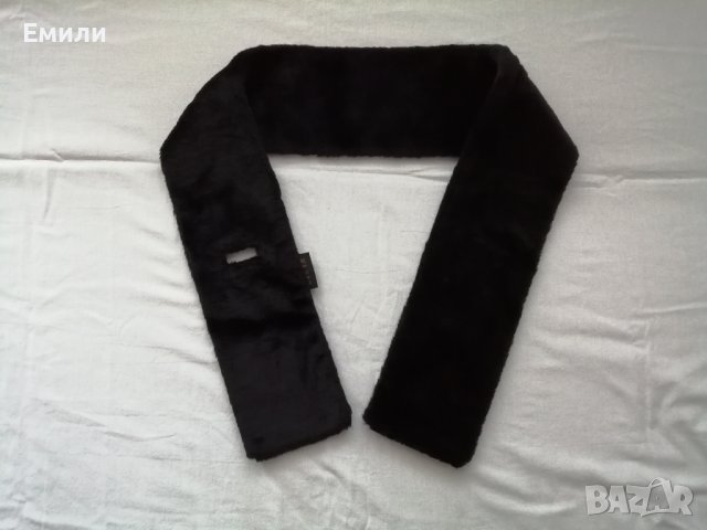 TCM дамски черен плюшен шал - подарък при покупка над 12 лв, снимка 13 - Шалове - 44341197