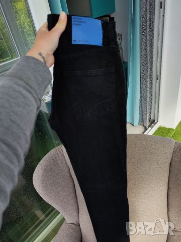 Adidas original denim мъжки черни дънки, 173см, С/М, снимка 11 - Дънки - 39977625