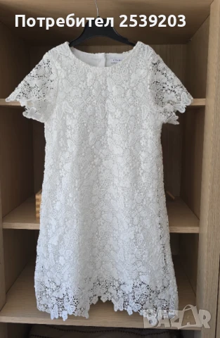 Нова детска рокля - бяла дантела 5-6 години , снимка 11 - Детски рокли и поли - 51411650