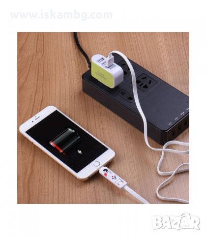 ТРОЕН USB РАЗКЛОНИТЕЛ ЗА КОНТАКТ 220V - код 1984, снимка 2 - Ключове, контакти, щепсели - 33966722