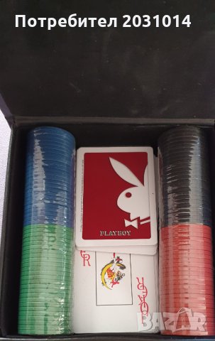 Комплект карти и жетони за игра на за покер в красива кутия Нови, снимка 2 - Карти за игра - 31342354