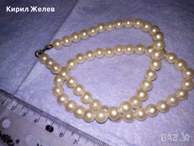 ПЕРЛЕНО КОЛИЕ ВИНТИДЖ ГЕРДАНЧЕ БИЖУ РЕТРО СТИЛ 34636, снимка 4 - Колиета, медальони, синджири - 39142111