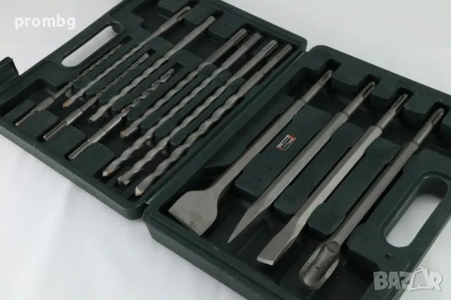 Mannesmann комплект длета и свредла 13 бр., SDS-plus, Германия, снимка 3 - Други инструменти - 48864637