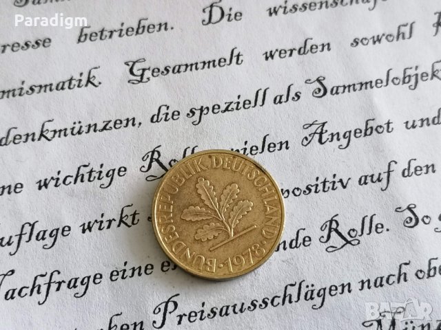 Монета - Германия - 10 пфенига | 1978г.; серия J, снимка 2 - Нумизматика и бонистика - 31457714