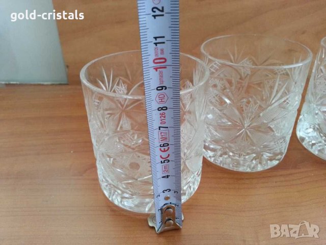 Кристални чаши за уиски, снимка 5 - Антикварни и старинни предмети - 29702736
