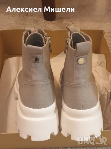 Дамски сиви боти Steve Madden + плътно яке, снимка 3 - Дамски боти - 39448182