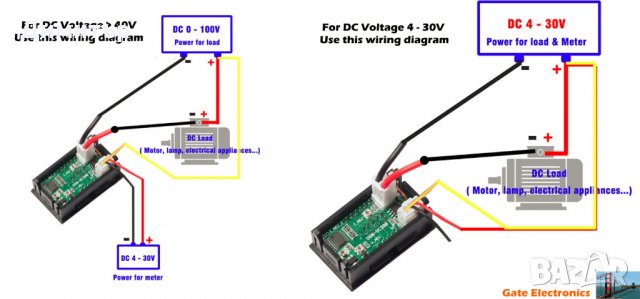 НОВИ Волт и добавен амперметър DC 5 - 25V