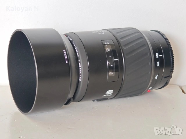 Обектив Minolta AF 100-300mm f/4.5-5.6 за Minolta A/Sony A байонет, снимка 4 - Обективи и филтри - 54122933