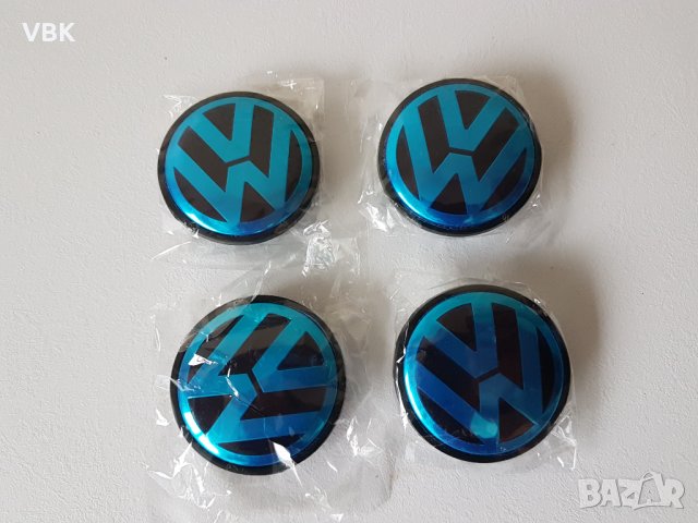 4 бр.Капачки за джанти на Фолксваген/VW 65/60мм Ново, снимка 3 - Аксесоари и консумативи - 38593503