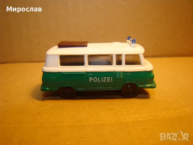 H0 1/87 BARKAS БАРКАС ПОЛИЦИЯ МОДЕЛ КОЛИЧКА ИГРАЧКА, снимка 3 - Колекции - 48996687
