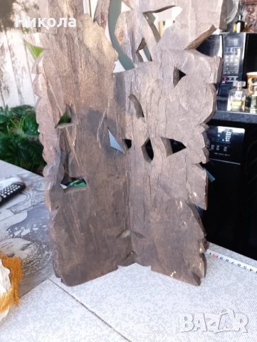 Дърворезбован хералдически двуглав орел 53/28см, снимка 10 - Пана - 42627976