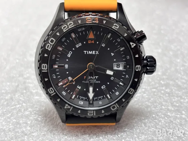 Мъжки Часовник Timex Intelligent Quartz 3GMT,  INDIGLO (модел T2P427)