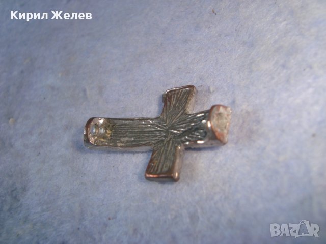 ПОСРЕБРЕНО КРИСТАЛНО МЕДНО СТАРО АРТ КРЪСТЧЕ за ГРИВНА КОЛИЕ 85831, снимка 10 - Други - 36903599